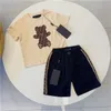 NOUVEAU CHANGE DE CHANSEUR DE CHANGE DE LURME BÉBÉ COMPROCHE CLASSIQUE Classic Child's Summer's Summer Short Letter Shorts Fashion Shirt SS B3