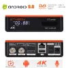 Box 4 2 2 4K/8K Android DVB TV Box Gtmedia GT Combo DVBS2X+DVBT2 BT 4.0 Google Voice Удаленная интернет -коробка CCAM M3U Tuner