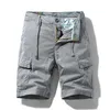 Zomer nieuwe heren werk shorts los grote katoenen capris multi pocket casual broek