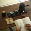 Conjuntos de teaware Conjunto de chá japonês retro Matcha gaiwan porcelana completa Cerimônia de cerâmica infusor Tazas de Te cozinha suprimentos zlxp