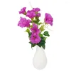 Fleurs décoratives mode Fashion de haute qualité Morning Glory Vine Decor Petunia Wedding Fake Garden Shop Silk Tissu