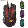 Mice Colorful LED computer gaming mouse professional ultra precision gaming mouse ergonomically designed 3200 DPI USB wired mouse Y240407