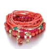 Best Selling Bohemian Multi-layer Bracelet Creative Turquoise Beaded Jewelry Style J339