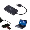 Ultra Slim, wysoka prędkość 4 porty USB 2.0 rozszerzenie rozszerzenia mini hub dla laptopa komputerowego PC Windows Przenośna koncentrat