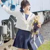 Zestawy odzieży japońska koreańska mundurek jk mundurz dziewcząt studencka Student Studia Sailor Cosplay Cosplay Costume Kobiety Anime Stroje