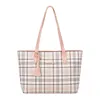 Gingham Print Tote Bag 2024 Ladies Handbag Large Capacity Single-Shoulder Bag Korean Style New Shopping Bag