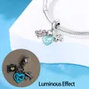 925 Silver DIY Pendant Accessories Accessories Luminous Luminous Color Butterfly Crab Cinema Suspension Cross -border Wholesale