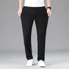 Varumärkeskläder Summer Thin Casual Pants Men Drawstring Elastic Midje Elasticitet Jogger Outdoors Sweatpants Byxor Male M4XL 240402