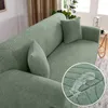 Chair Covers Elastic Grey Waterproof Jacquard Sofa 1/2/3/4 Seats Solid Couch Cover L Shaped Slip Protector Bench