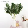 Fleurs décoratives 75 cm de saule artificiel feuilles de guirlande verte plantes brindale faux feuillage à la maison décoration de mariage fleur en soie