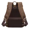 Backpack Fashion Men Genuine Leather Travel Bag Big Capacity Bagpack Cow For Man Business Male 15.6 Inch Laptop