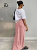 Skirts For Women 2024 Spring Women's Half Skirt Generous Temperament Commuter Style Satin Draping Fishtail Long