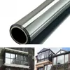 Window Stickers Grey Silver Privacy Film One Way Daytime Mirror Static Sun Blocking Reflective Non-Adhesive Heat Control For Home Office