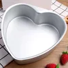 Baking Moulds 3/6/8 Inch Heart Shape Cake Mold Aluminium Alloy Reusable DIY Mousse Pastry Mould Pan Valentine Kitchen Accessory