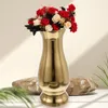 Vasos vasos de aço inoxidável casa simples recipiente de escritório abstrato arranjo de flores de metal 201# cerâmica de cerâmica de decoração cerâmica