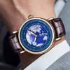 Andere Uhren New Ligetop Luxus Herren Watch Wasserdicht und leuchtende einzigartige Herren Watch Leder Quarz Herren Watch Mens Watchl240403