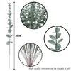 Fleurs décoratives 24pcs plantes artificielles eucalyptus feuilles de feuilles vertes pour la décoration de mariage du jardin à la maison faux bouquet 38 cm