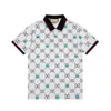 2024 Italië Heren Polo Shirts Man T -shirt High Street Borduurwerk Solid kleur Polo's Kouseband afdrukken topkwaliteit Cottom kleding T -stukken