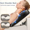 Full Body Massager Newest Remote Control Car Home Dual Use Massage Pillow Protable Neck Back Shoulder Waist Body Massager Gift Relief Pain Fatigue 240407