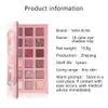 Bulk Wholesale 18 Color Professional High Pigmented Eyeshadow Makeup Makeup paillette Palette de fard à paupières