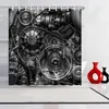 Shower Curtains Engine By Ho Me Lili Curtain Car Industrial Bath Cloth Man Cave Bathroom Decor With Hooks