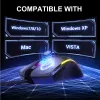 Hinges Eksa Gaming Wired Gaming Mouse USB RVB 8000DPI Sensor optique Gamer 7 Boutons MICE MICE PROGRAMMABLE ERGONOMIC DESIGN OFFICE OFFICE PC GAMER