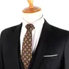 Bow Ties Maillard Coffee Color For Men Women Floral Stripe Neck Tie Wedding Business Classic Brown Neckties Men's