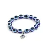 Perlé 8 mm 10 mm chanceux Fatima Blue Evil Eye Charms Bracelets Bracelets Perles turques Pseras pour les femmes Drop Liviling Jewelry Dhj0c