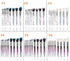 20set Diamond Shape Rainbow Handle 10pcs Makeup Brushes Set Foundation Professional Crystal Diamond Handle Makeup Brush 6styles I3616875