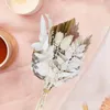 Dekoracyjne kwiaty suszone małe bukiety do ciast dekoracja naturalna pampas trawiasty zestaw bukiet kolorowe ciasto boho dekoracje