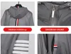 TB Browin New Stripe Sonnenschutzkleidung Herren und Frauen gleiche Farbweberei Reflective Jacke Mantel