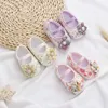 New Baby For Kids Girls Colorful Flowers Princess Infant Toddler Soft Cotton Anti-Slip First Walkers Shoes 0-18 Months