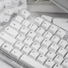 Аксессуары 131 Ключ белая простота клавиш для Apple Mac Style xda Profile PBT Клавицы переключатели механическая клавиатура Минималистская крышка белой клавиши