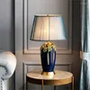 Bordslampor sofeina modern lampa mässing kreativ keramisk led skrivbord ljus dekorativ för hem