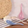 Cucharas obr de plástico cuchara de paja de paja curva challe de arroz redondo de arroz creativo herramientas de comedor de cocina creativa
