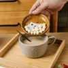 Mokken Europees Cartoon Animal Ceramic Coffee Cup Kindercadeau met deksel paar ontbijtmok mok porselein huisdecoratie