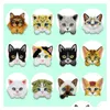 Sewing Notions & Tools Cartoon Embroidered Es Cute Iron On For Clothing Bags Jackets Assorted Small Cat Sticker Appliques Diy Accesso Dhy8K