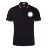 Concepteur classique Polo Polo Lettre de poitrine LETTRE LIMINÉ PRIME COUPE COURT STREET LOVE T-shirt décontracté surdimension