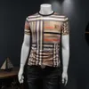 Fałszywe lato Nowa wysokiej jakości jedwabna bawełniana Trend Mens T-shirt QT6012AFD99903 Ftczy