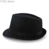 Breide rand hoeden emmer 2020 Summer Str Sun Hat Childrens Beach Trilby Panama Boys and Girls Bowling Handmade YQ240407