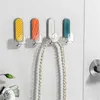 Crochets 4pcs Luxury Strong auto-adhésif Key Strangement Piège pour la cuisine de la salle de bain Mur de salle de bain Multi-fonction Crochet sans trace