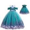 Princess Teal Purple Jewel Mermaid Girl's Birthday/Party Dresses Girl's Pageant Dresses Flower Girl Dresses Girls Everyday Kirts Kids 'Wear SZ 2-10 D407259