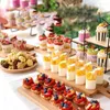 Baking Moulds 30Pcs 80Ml Mini Disposable Bevel Cake Cups Pudding Jelly Mousse Cup Appetizer Bowl For Home Dessert Shop Food Container