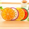 Table Mats 7PCS/set Fruit Shaped Silicone Dining Placemat Coasters Kitchen Cup Mat Mug Heat-resistant Coffee Drink Pad