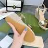 2024 Top-Qualität-Designer Damen Wedge Plattform Sandalen Espadrille Schuhe Real Leder-Knöchel Schnürmatelasse Espadrille Ladies High Heel 12 cm Größe 35-41 mit Box