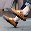 Повседневная обувь 2024 дышащие кожаные сандалии Baotou