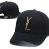 Män kvinnor baseball capdesigner fast färg bokstav design mode hatt temperament match stil boll mössor