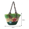 Shoulder Bags Starfish Hand-Woven Bag Hand-embroidered Beaded Top-handle Summer Fashion Casual Simple Elegant For Travel Vacation