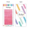 False Eyelashes Msokay C/D Colored Eyelash Extention 8-15 Mix Length Colorful Individual Eye Lash 12 Rows Natural Grafted Supplier