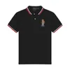 Men's Classic Polos Pony Brand Pure Cotton Letter Embroidered Polo Shirt with Lapel Lace Men's Summer Casual Business Short sleeved T-shirt